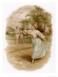 Graceful Backhand in a Victorian Garden