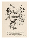 Richard Wagner German Composer Playing the Big Drum: His Favourite Exercise!