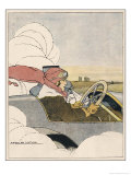 Woman at the Wheel of Her Car