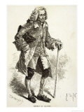 Francois-Marie Arouet the French Writer and Philosopher in Old Age