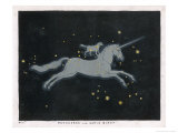 The Constellation of Monoceros  a Unicorn  and Canis Minor  a Small Dog