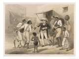 German Protestant Missionary in an Indian Village Doing His Best to Spread the Good Word