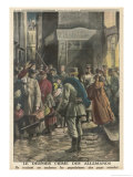 German Troops Force French People to Leave Their Homes and Families in Order to Work