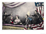Abraham Lincoln President of the United States is Assassinated at the Theatre by John Wilkes Booth