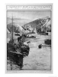 Zeppelin L15 Floats in the Sea off the Kent Coast