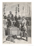 The Leader of the Gauls Vercingetorix Lays His Arms Before Caesar