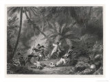 Haiti  San Domingo: Toussaint l'Ouverture is Defeated by the French at the Ravine aux Couleuvres