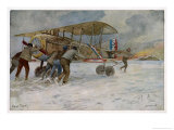 French Spad on Airfield