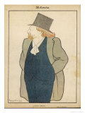 Catulle Mendes French Writer in His Hat and Coat