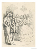 Two Young Men Whispering About an Attractive Girl