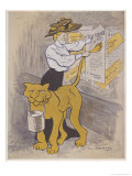 Marguerite Durand French Women's Rights Activist and Journalist: a Satirical Depiction