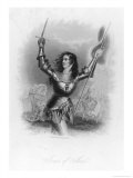 Joan of Arc French Heroine in Armour on the Battlefield