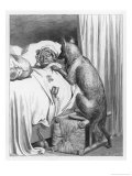 Red Riding Hood's Grandmother's Spectacles Go Flying as the Wolf Climbs