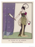 Robe by Cheruit: Heavily Ornamented Corsage and a Double Skirt