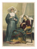 Sick Looking Patient and Her Nurse