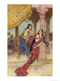 Draupadi the Polyandrous Wife of the Katava Brothers is Attacked by Prince Duhsasana