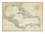 WEST INDIES/CARIBBEAN, NORTH AMERICA MAPS,ANTIQUE MAPS,ANTIQUE