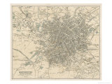 Map of Manchester and Its Environs