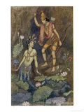 Arjuna and Nymph
