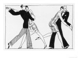 Two French Flappers and Their Flirts