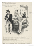Two Gentlemen Discuss the Merits of Black Label Whisky