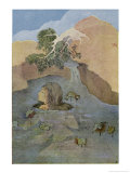 Parvati (Uma) is Unable to Distract Shiva from His Contemplation by Her Beauty
