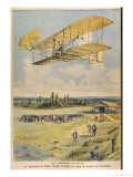 Wilbur Wright Demonstrates His Flying Machine Over the Racecourse