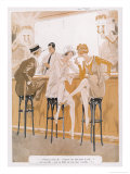 Two Flappers Gossip at a Bar