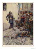 The Spanish Governor of Porto Bello Dies Heroically Defending the Town Against Morgan's Buccaneers