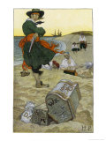 Captain Kidd Buries His Treasure