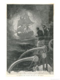 Spectral Ship Crossed the Bows of the Vessel