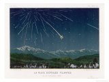 "Shooting Stars"  The Meteorite Shower of November 1872 Seen Over Hills