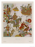 Babur Mughal Emperor of India 1526-1530 Depicted Invading Persia