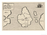 Map of Atlantis Showing Position Relative to Europe Africa and America