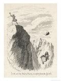 Jack and the Fairy Harp Escape from the Giant Who Throws Rocks at Them