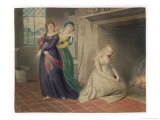 Cinderella by the Fireside is Taunted by Her Two Sisters Before Leaving for the Ball