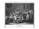 Coriolanus Attacking Rome on Behalf of the Volsci is Begged by His Mother Veturia to Spare the City