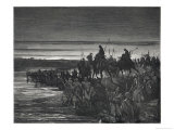 During the Exodus Moses Parts the Sea and Leads the Israelites Across