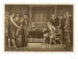 Guy Fawkes is Interrogated by James I and His Council