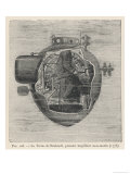 Bushnell's "Turtle" the First Submersible Craft to be Used in Action Attacking a British Ship