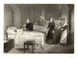 In Scutari Florence Nightingale Assists While a Doctor Puts a Splint on a Patient's Arm