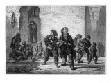 Les Ramoneurs  French Chimneysweeps Leave for the Day's Work