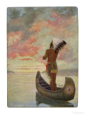 Hiawatha's Departure: Hiawatha Sails Westward into the Sunset