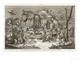 Satan Presides While Dancers Cavort Before Him