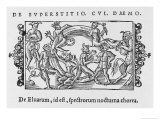 Traveller in Old Scandinavia Encounters a Group of Faun- Like Demons
