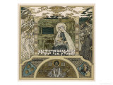 Mary and Jesus Watched by Angels on One Side Shepherds on the Other