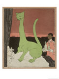 Queen Victoria's South African Nightmare  The Country is Depicted as a Large Green Cat Sitting
