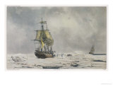 The Corvette "Astrolabe" Caught Among Icebergs in the Antarctic