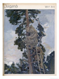 German Look-Out Post up a Tree Spotting Enemy Artillery