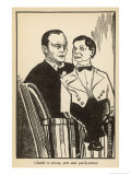 Edgar Bergen with His Ventriloquists Dummy Charlie Mccarthy Who is Always Pert and Quick-Witted